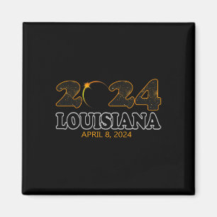 Imán Eclipse solar total de Louisiana 2024 Eclipse abri