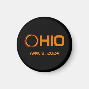 Imán Eclipse solar total de Ohio 2024