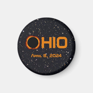 Imán Eclipse solar total de Ohio 2024