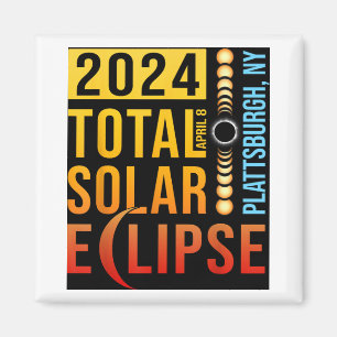 Imán Eclipse solar total de Plattsburgh Nueva York 2024