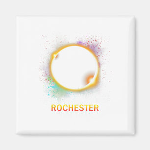 Imán Eclipse solar total de Rochester New York 8 de abr