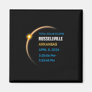 Imán Eclipse solar total de Russellville Arkansas 2024