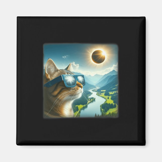 Imán Eclipse solar total de Tab 2024 (Frente)