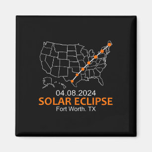 Imán Eclipse solar total de Texas 2024