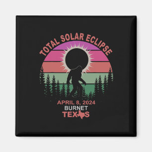 Imán Eclipse solar total de Texas de Burnet vintage