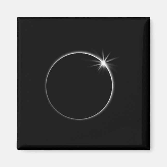 Imán Eclipse solar total EEUU Bandera estadounidense To (Frente)