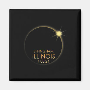 Imán Eclipse Solar Total En Effingham Illinois 2024 Tot