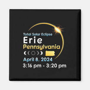 Imán Eclipse Solar Total En Erie Pennsylvania En Abril