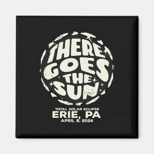 Imán Eclipse solar total Erie Pa Abril 8 2024 Ahí va