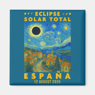 Imán Eclipse Solar Total España 2026