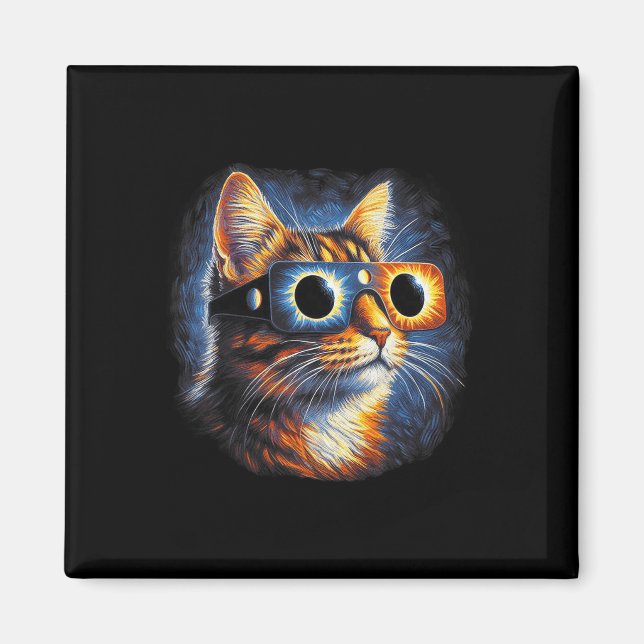 Imán Eclipse solar total Gles 8 de abril de 2024 (Frente)