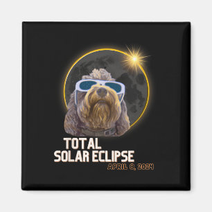 Imán Eclipse solar total Goldendoodle con Eclipse G