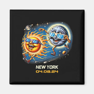 Imán Eclipse Solar Total Humor Nueva York Ny
