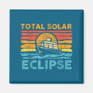 Imán Eclipse solar total lindo retro Eclipse