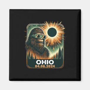 Imán Eclipse Solar Total Ohio De Pie Grande 2024 Con Ec