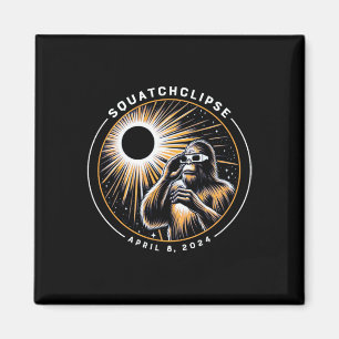 Imán Eclipse solar total Squatchclipse Bigfoot Sasquatc