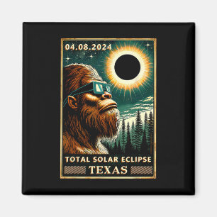 Imán Eclipse Solar Total Texas 2024 Eclipse Bigfoot Gle