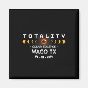 Imán Eclipse solar total Waco Tx 2024