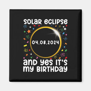 Imán Eclipse solar total y sí#39; #39; mi nacimiento