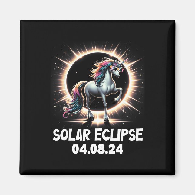 Imán Eclipse total de camiseta 2024 Eclipse total 8 de  (Frente)