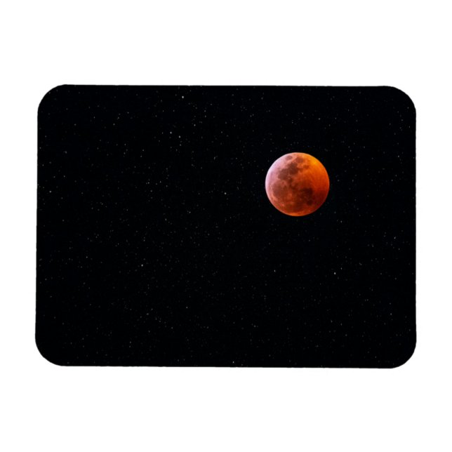 Imán Eclipse Total de Luna de Sangre | Big Island Hawai (Horizontal)