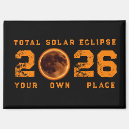 Imán Eclipse Total de Sol 12 de agosto de 2026