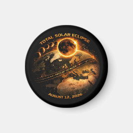 Imán Eclipse Total de Sol 12 de agosto de 2026