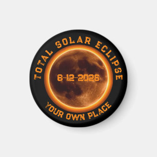 Imán Eclipse Total de Sol 12 de agosto de 2026