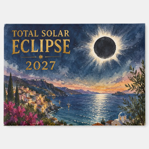 Imán Eclipse Total de Sol 2027 Mediterráneo