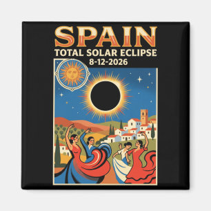 Imán Eclipse Total de Sol en España 2026 12 de agosto A