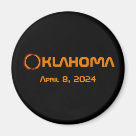 Imán Eclipse total solar de Oklahoma 2024