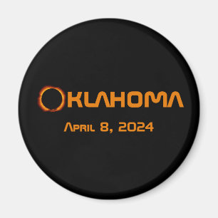 Imán Eclipse total solar de Oklahoma 2024
