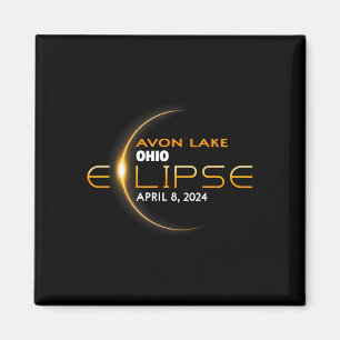 Imán Eclipse Total Solar Lago Ohio 2024