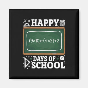 Imán Ecuación matemática divertida Feliz 100 días de es