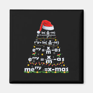 Imán Ecuación matemática Feliz X-mas Gracioso Profesor 
