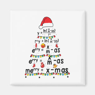 Imán Ecuación matemática Feliz X-mas Gracioso Profesor 