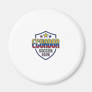 Imán Ecuador Fútbol 2026 Fútbol Negrita Tipografía País