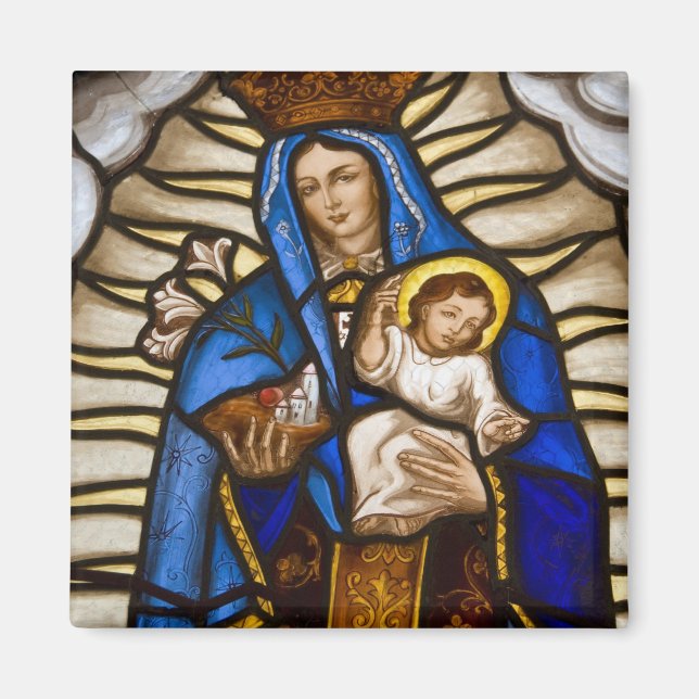 Imán Ecuador, Quito. Estatua de la Virgen alada (Frente)