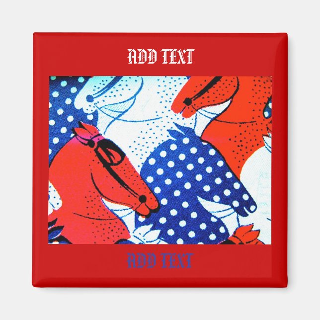 Imán Ecuestre Americano del Caballo (Frente)