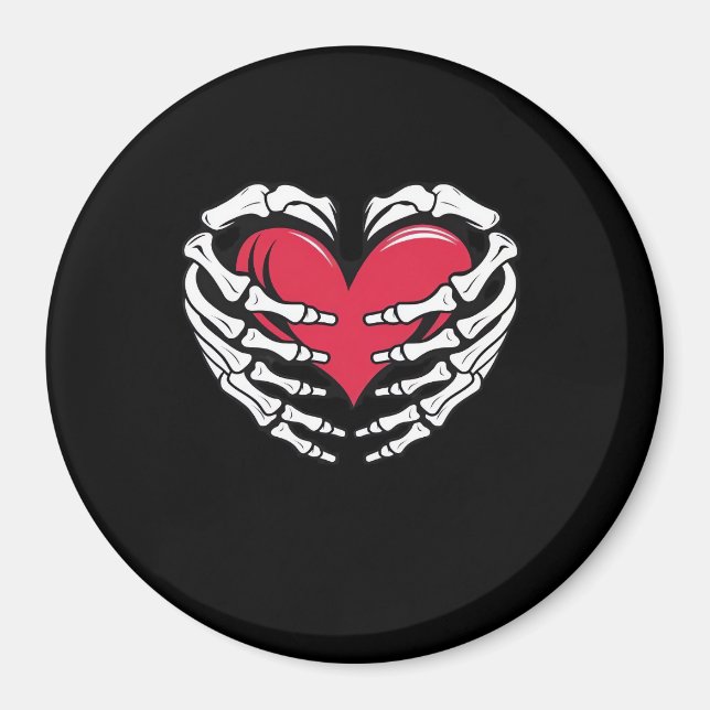 Imán Ed Heart In Skeletal Hands Classic (Frente)