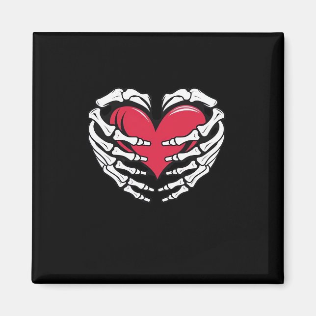 Imán Ed Heart In Skeletal Hands Classic (Frente)
