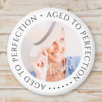 Edad a la perfección moderna foto de cumpleaños si
