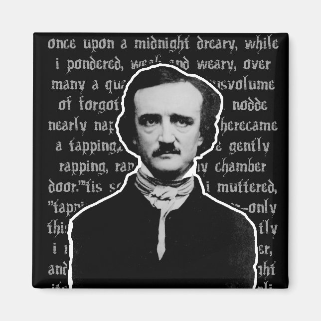 Imán Edgar Allan Poe | El Raven (Frente)