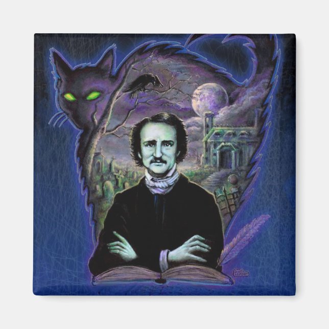 Imán Edgar Allan Poe Gothic (Frente)