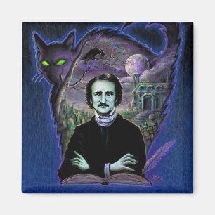 Imán Edgar Allan Poe gótico