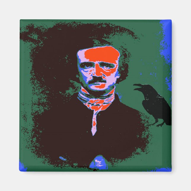 Imán Edgar Allan Poe Pop Art (Frente)