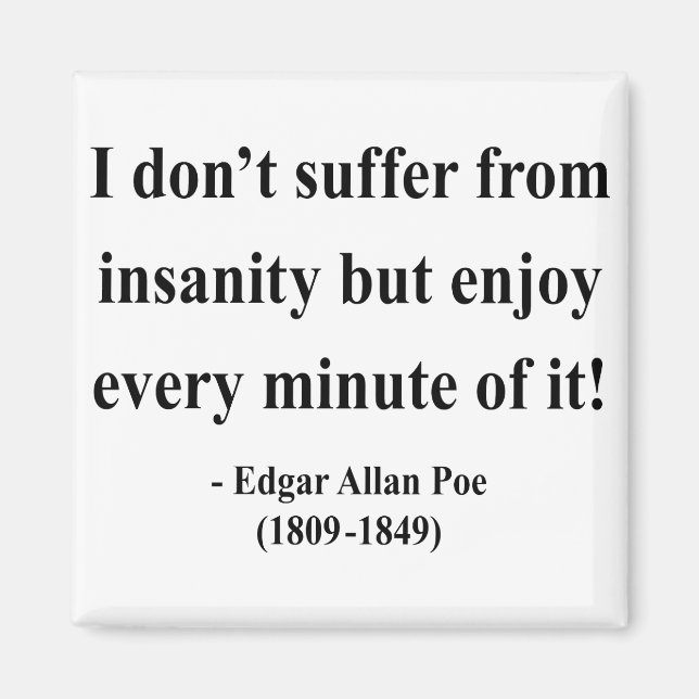 Imán Edgar Allen Poe Cita 6a (Frente)