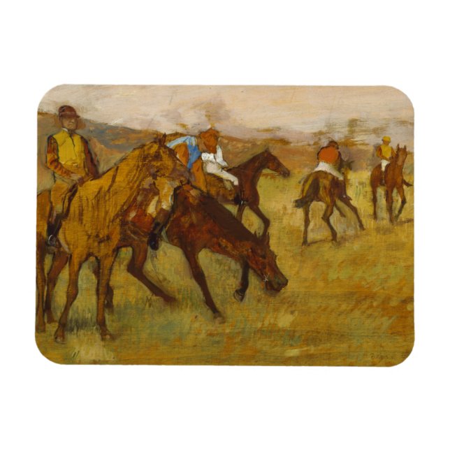 Imán Edgar Degas - Antes de la carrera (Horizontal)