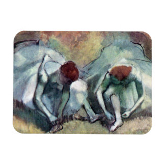 Imán Edgar Degas - Bailarinas atándose los zapatos