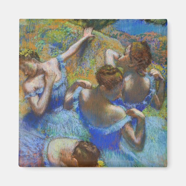 Imán Edgar Degas - Bailarinas azules (Frente)